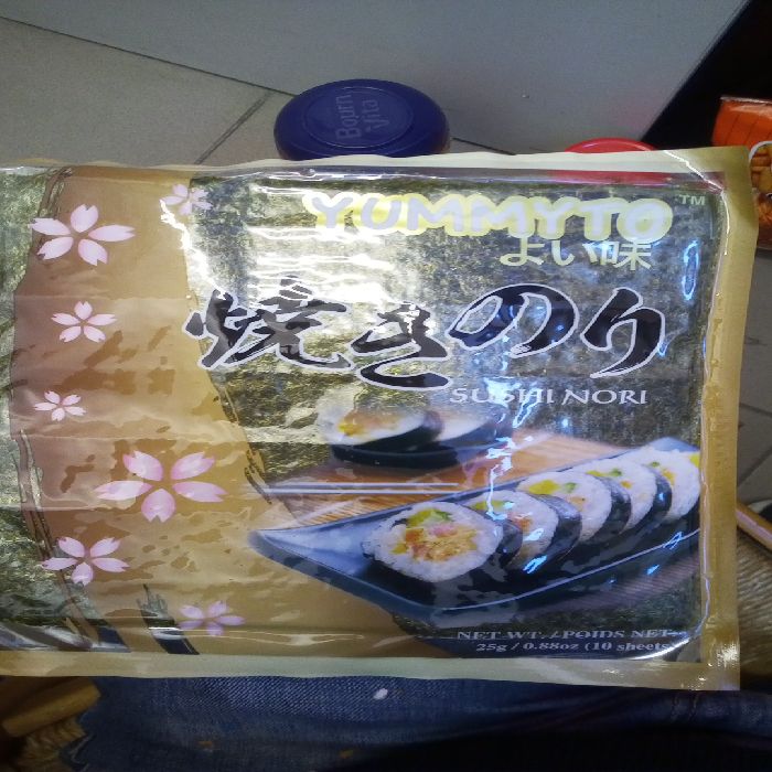 YUMMYTO ROASTED SEAWEED - ALGHE NORI SECCHE 50X25G (10FOGLI)*
