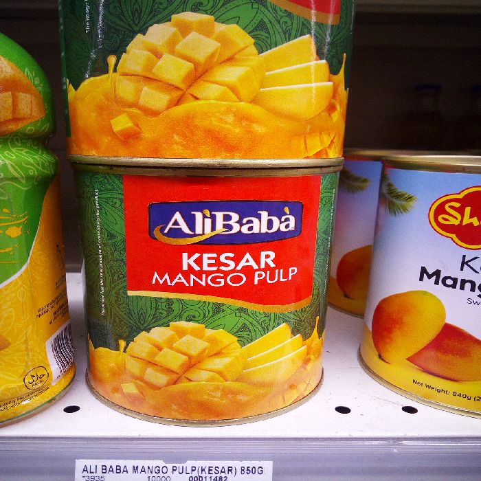 ALI BABA MANGO PULP(KESAR) 850GR